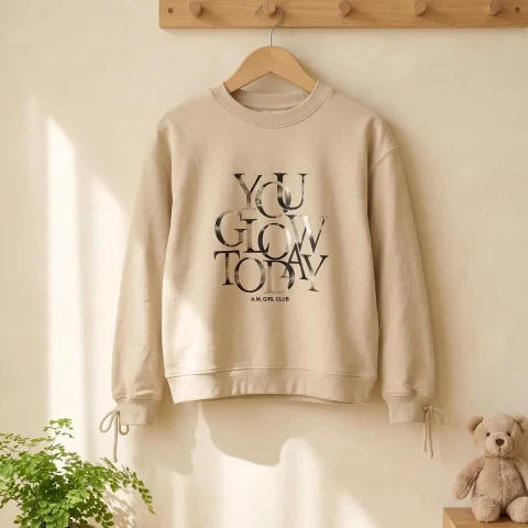 بلوز دورس دخترانه «You Glow Today» با بند پاپیونی - 1